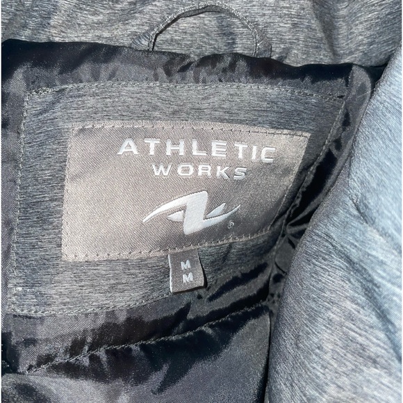 New Athletic Works winter jacket coat grey and black. Worn once/ too small - Picture 2 of 5